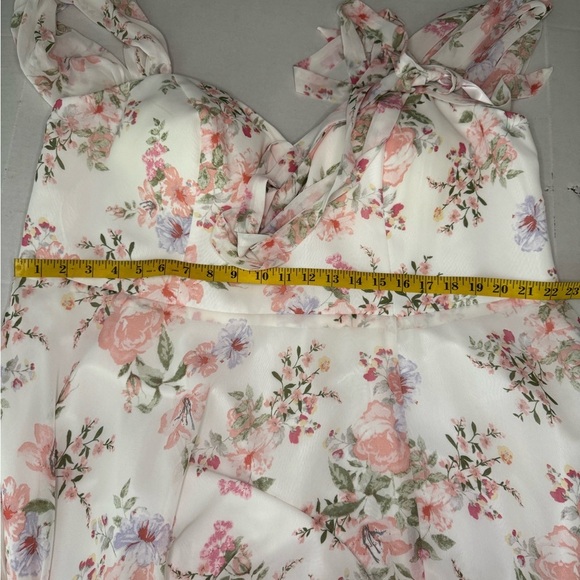 JJ’S HOUSE  Off the Shoulder Floor-Length Chiffon Bridesmaid Dress Size 22 #356 - Picture 15 of 16